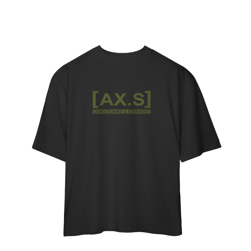 Camiseta Oversized Preto Algodão 100% | Axioma.Supply