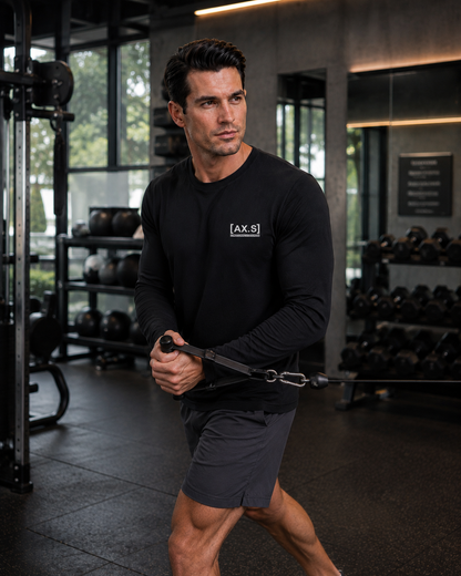 Camisa Manga Longa Dryfit UV Masculina Preta | Axioma.Supply
