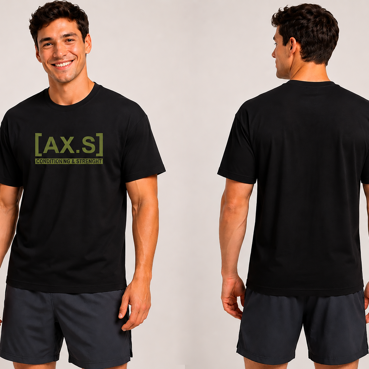 Camiseta Oversized Preto Algodão 100% | Axioma.Supply