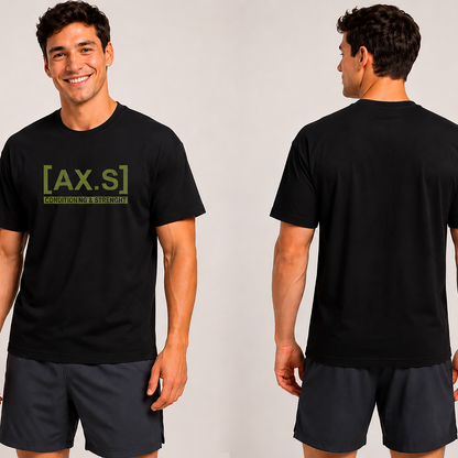 Camiseta Oversized Preto Algodão 100% | Axioma.Supply