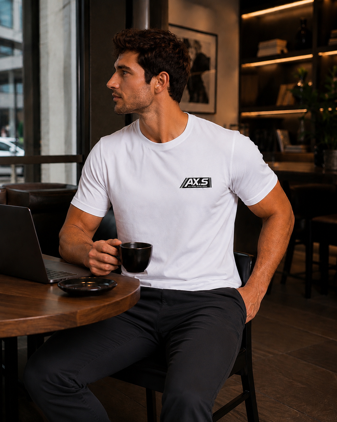 Camiseta Pima Masculina para alta performance