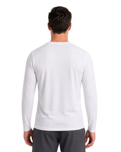 Camisa Manga Longa Dryfit UV Branca Masculina | Axioma.Supply