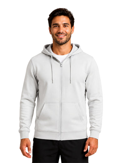 Moletom Premium com Zíper Branco Performance | Axioma.Supply