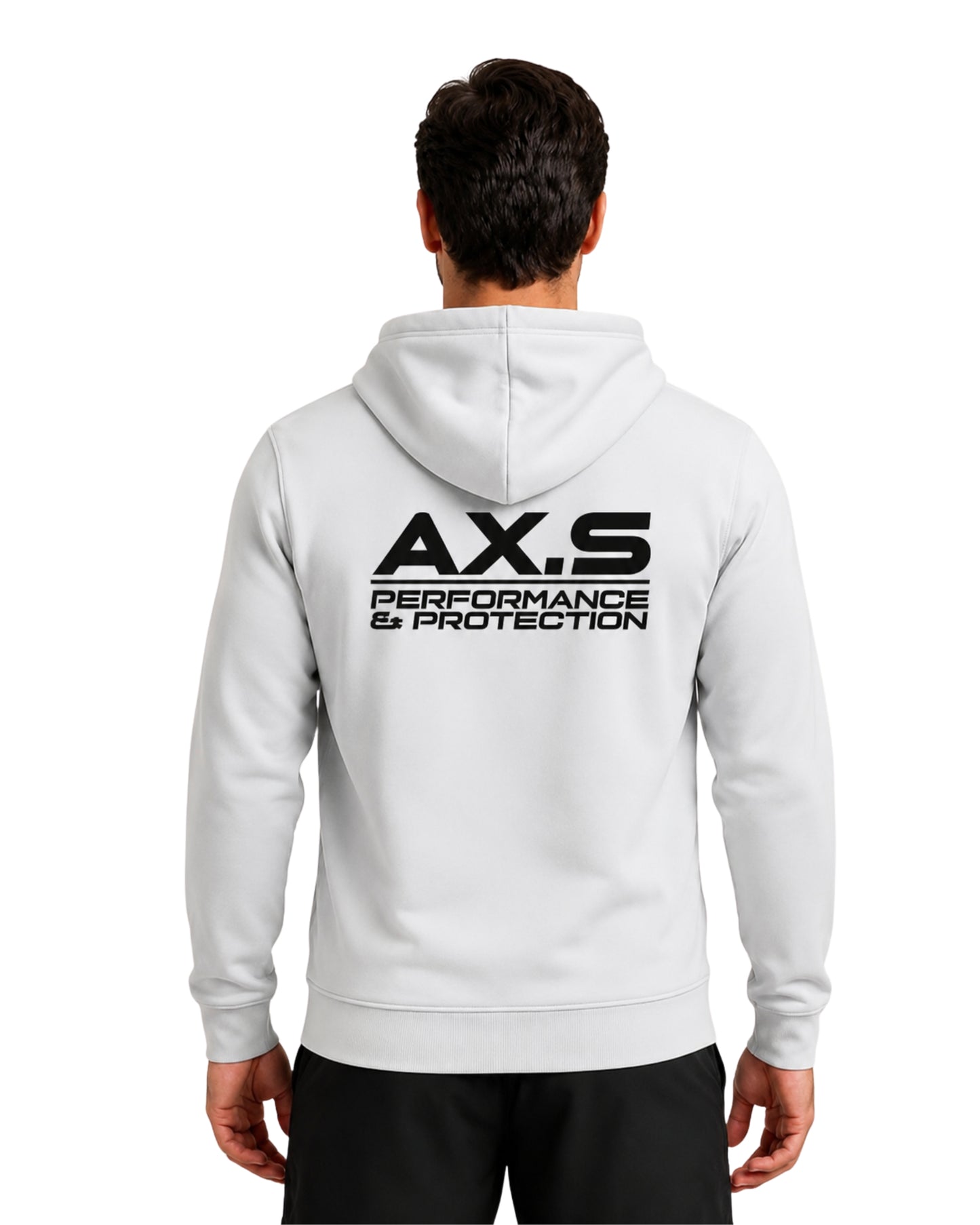 Moletom Premium com Zíper Branco Performance | Axioma.Supply