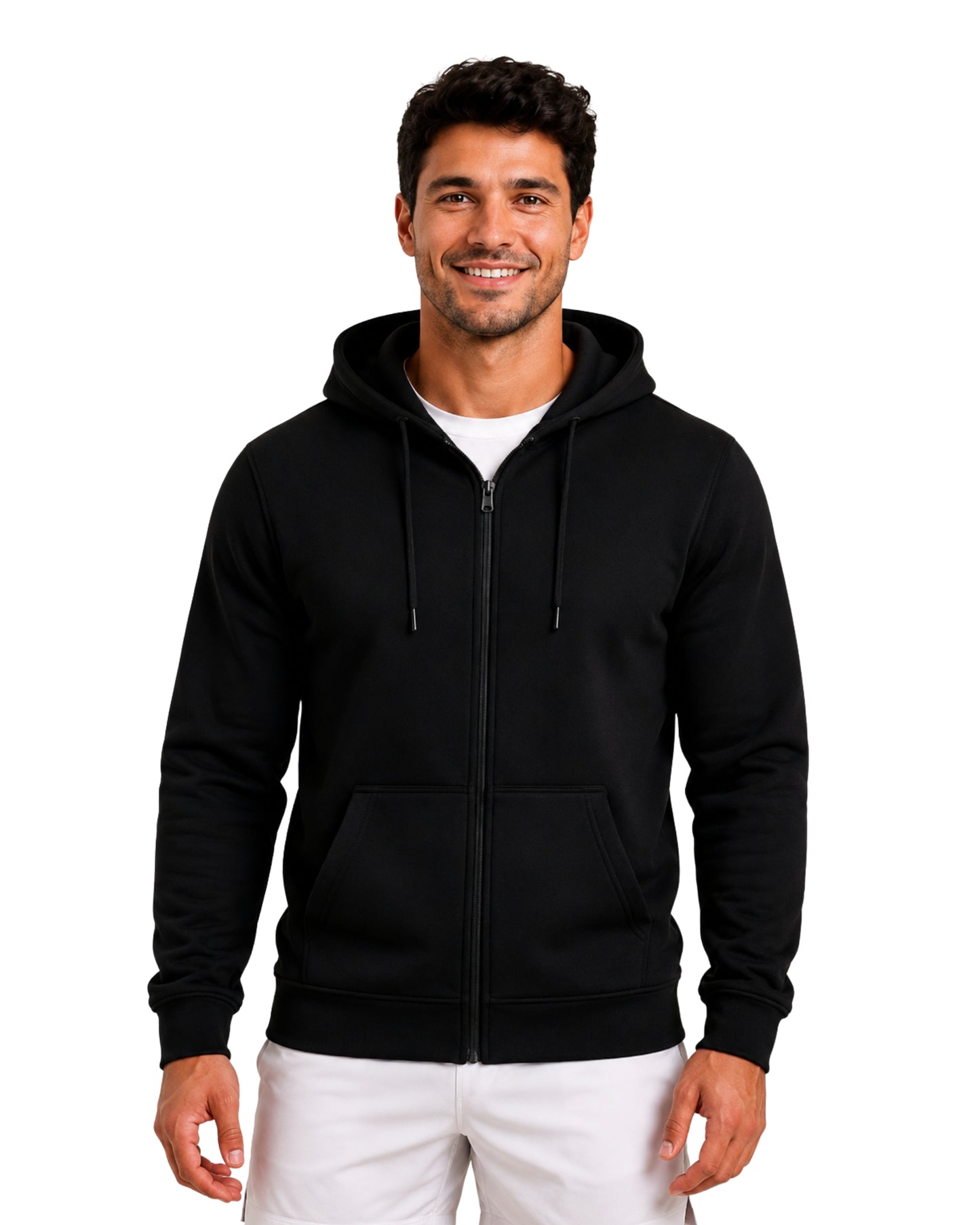 Moletom Premium Zíper e Capuz Preto | Axioma.Supply