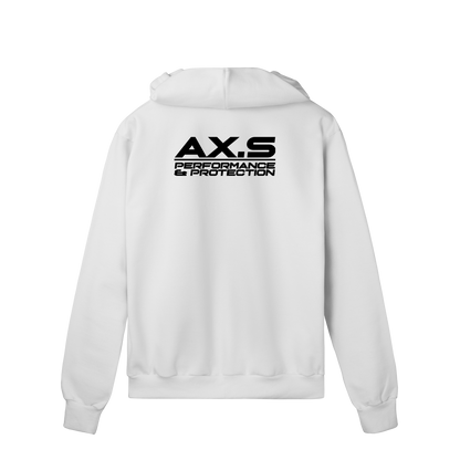 Moletom Premium com Zíper Branco Performance | Axioma.Supply