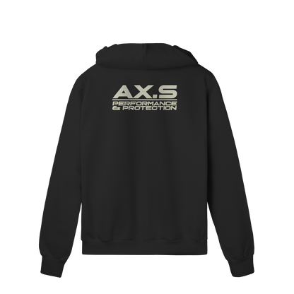 Moletom Premium Zíper e Capuz Preto | Axioma.Supply