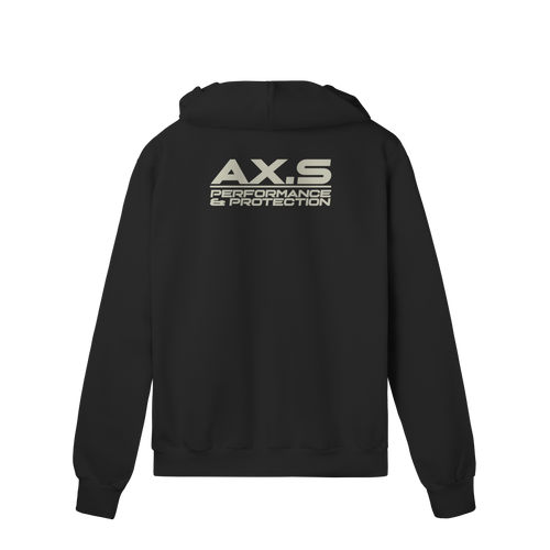 Moletom Premium Zíper e Capuz Preto | Axioma.Supply